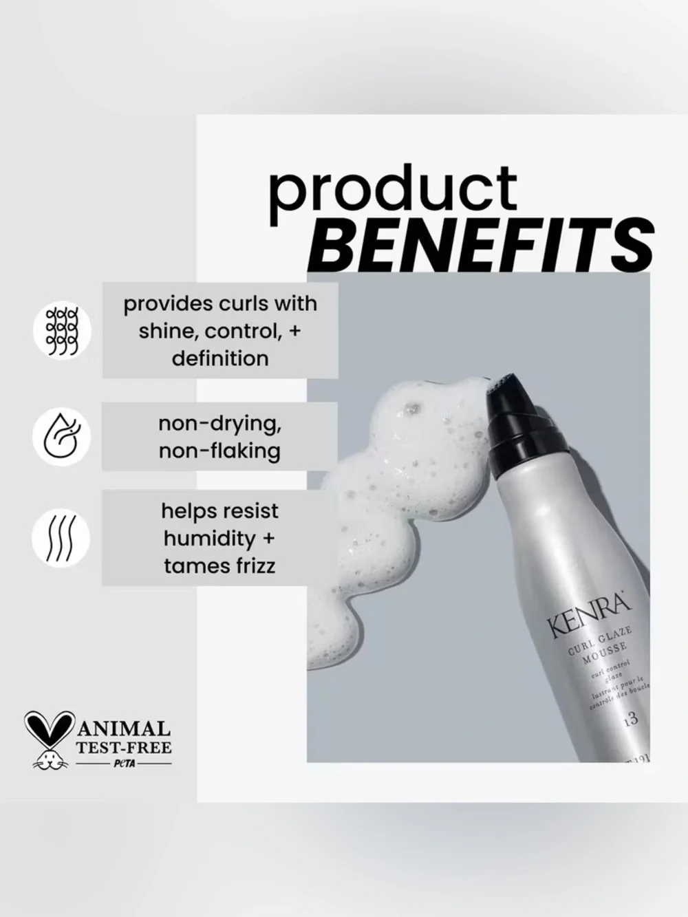 Kenra Curl Glaze Mousse 13 - Silver Curl Control Mousse